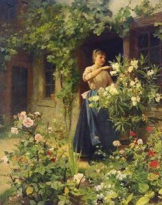 Gardening by Victor-Gabriel Gilbert