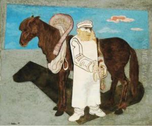 Mann Mit Pferd by Jankel Adler