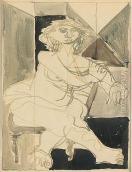 Seated Nude - view 1