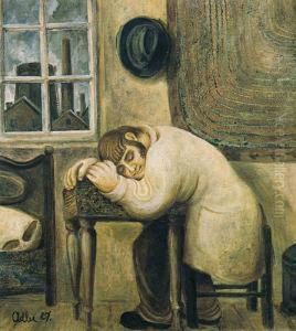 Spiacy Nad Talmudem by Jankel Adler