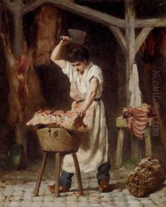 Le jeune boucher by Victor-Gabriel Gilbert