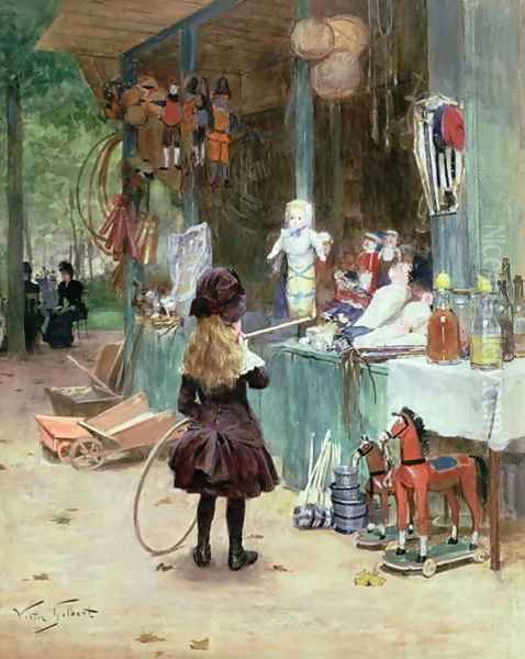 At the Champs Elysees Gardens 1897 - view 1