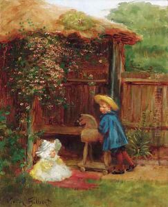 Playtime in the summerhouse