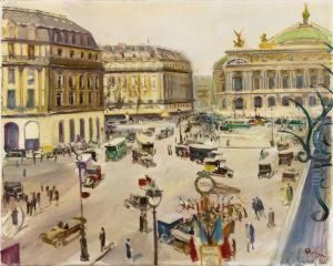 Place De L'opera by Lucien Adrion