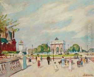 Vue Du Carrousel Aux Tuilleries