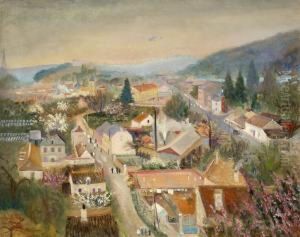 Paris, Vue De Saint-cloud by Lucien Adrion