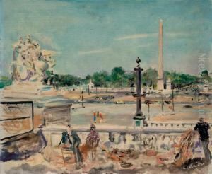 La Place De La Concorde Vue Depuis Le Jardin Des Tuileries La Place De La Concorde Vue Depuis Le Jardin Des Tuileries