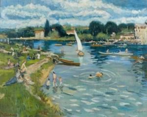 Bord De Marne by Lucien Adrion