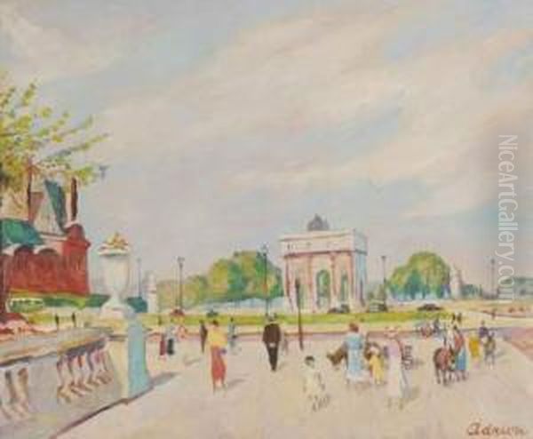 Vue Du Carrousel Aux Tuileries - view 1