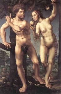 Adam and Eve 1525 by Jan Mabuse