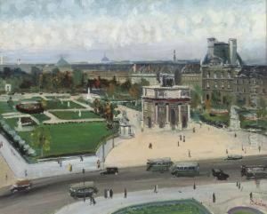 Le Jardin Des Tuileries by Lucien Adrion