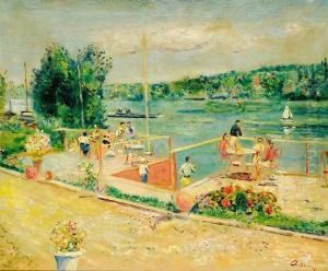 Jour D'ete Au Bord De L'eau by Lucien Adrion
