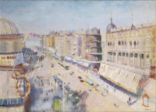Marseille, La Cannebiere - view 1