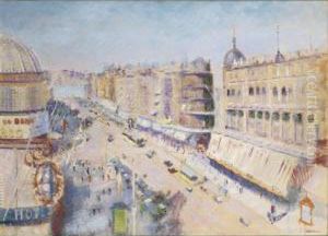 Marseille, La Cannebiere by Lucien Adrion