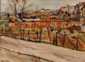 Vue De Parie De Boulogne-billancourt by Lucien Adrion