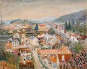 Paris, Vue De St-cloud by Lucien Adrion