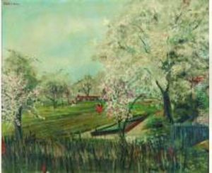 Les Arbres En Fleurs A Clamart by Lucien Adrion