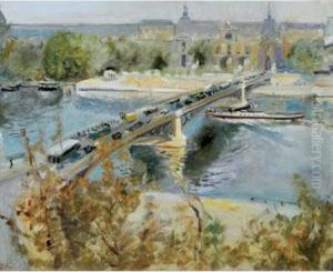 Le Pont Du Carrousel by Lucien Adrion