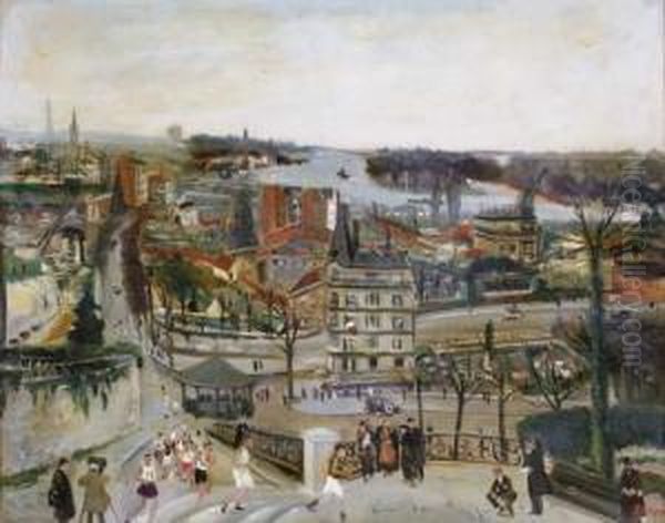 Runners On The Steps, Montmartre - view 1