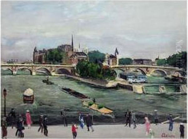 Le Pont Neuf Et L'ile De La Cite, Paris - view 1