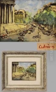 Sommerliche Pariser Stadtansicht by Lucien Adrion