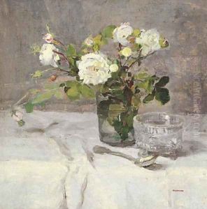Roses dans un verre, 1880-82 by Eva Gonzales