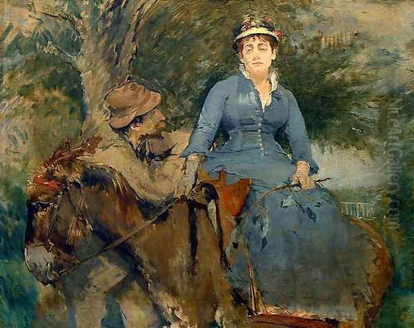 The Donkey Ride, 1880 by Eva Gonzales
