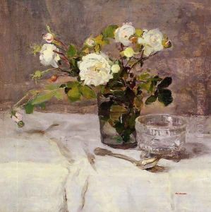 Roses in a Glass by Eva Gonzales