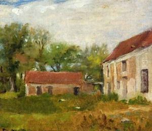 Farm at Rebais (Seine-et-Marne) by Eva Gonzales