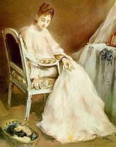 Women in White, 1879 by Eva Gonzales