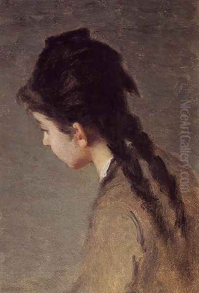 Portrait of Jeanne Gonzales in Profile I by Eva Gonzales