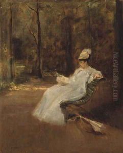 Dans le parc by Eva Gonzales