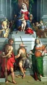 Madonna and Child with saints Madonna and Child with saints
