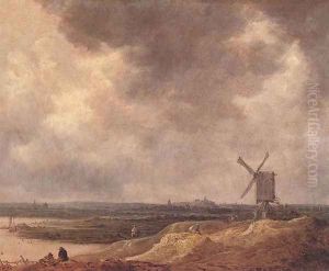 Windmill by a River 1642 by Jan van Goyen