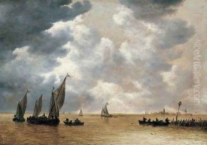 An Estuary Scene 1652-54 by Jan van Goyen