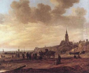 Beach at Scheveningen 1646 by Jan van Goyen