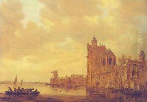 River Landscape with Pellekussenpoort, Utrecht, and Gothic Choir, 1643