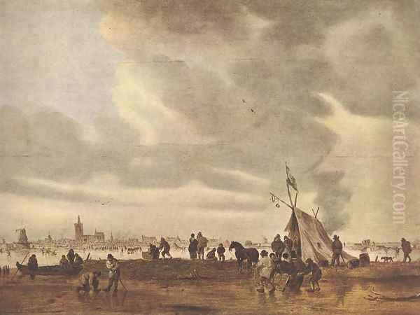 View of The Hague in Winter 1645 by Jan van Goyen