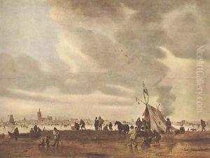 View of The Hague in Winter 1645 by Jan van Goyen