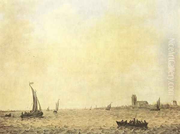 View of Dordrecht from the Oude Maas 1644 - view 1