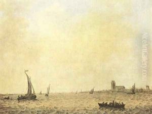 View of Dordrecht from the Oude Maas 1644