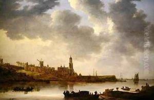 A View across the Rhine at Rhenen
