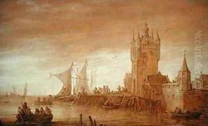 River Landscape with a Tower