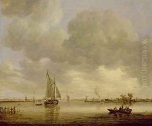 An Estuary with Boats