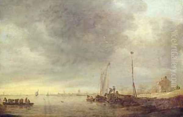 Landscape with River and Ferry - view 1