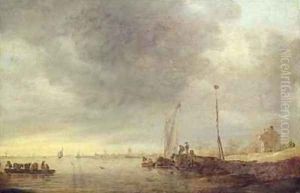 Landscape with River and Ferry