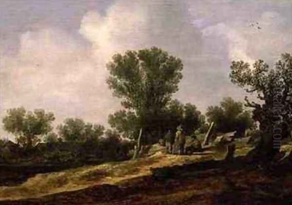 Landscape with figures resting - view 1