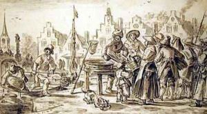 Fishmarket by Jan van Goyen