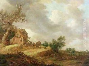 Landscape with Figures Outside an Inn