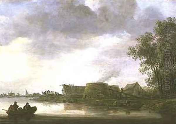 Lime Kilns in a River Landscape - view 1